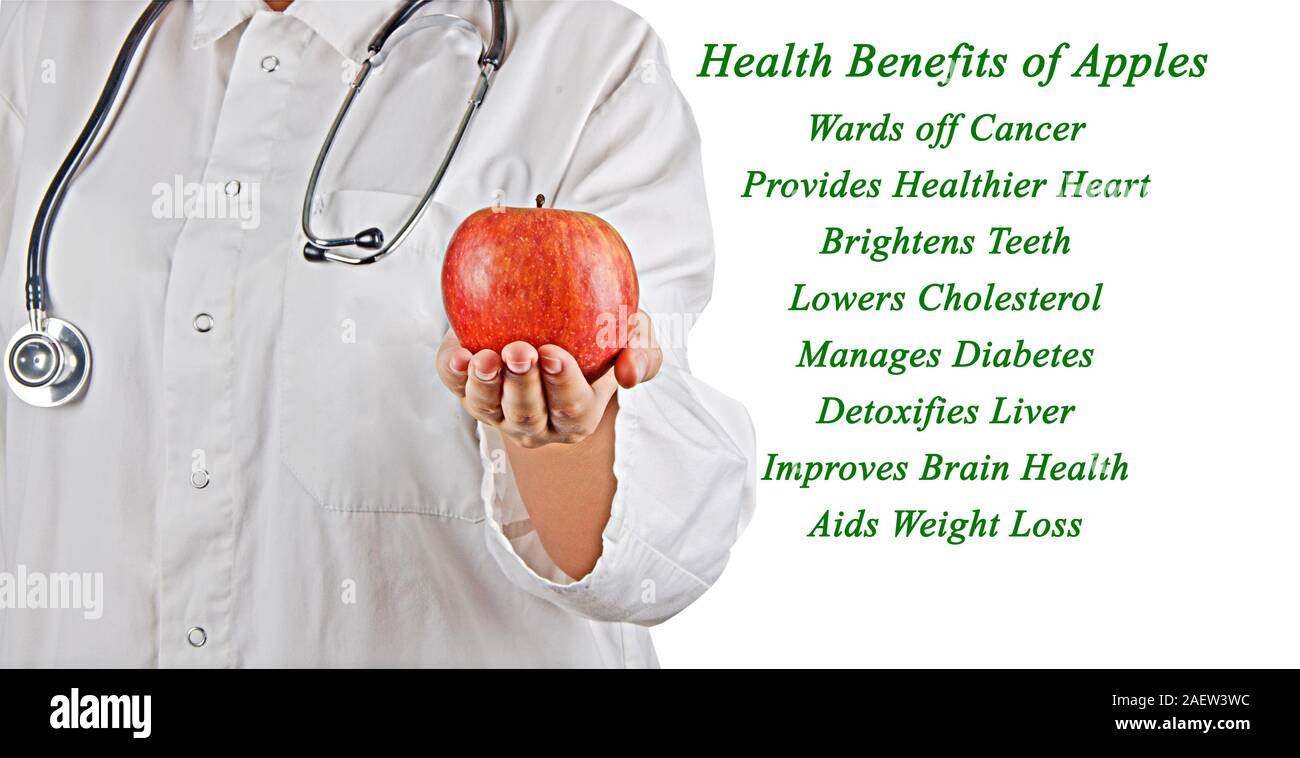 health benefits of apple Stock Photo Alamy