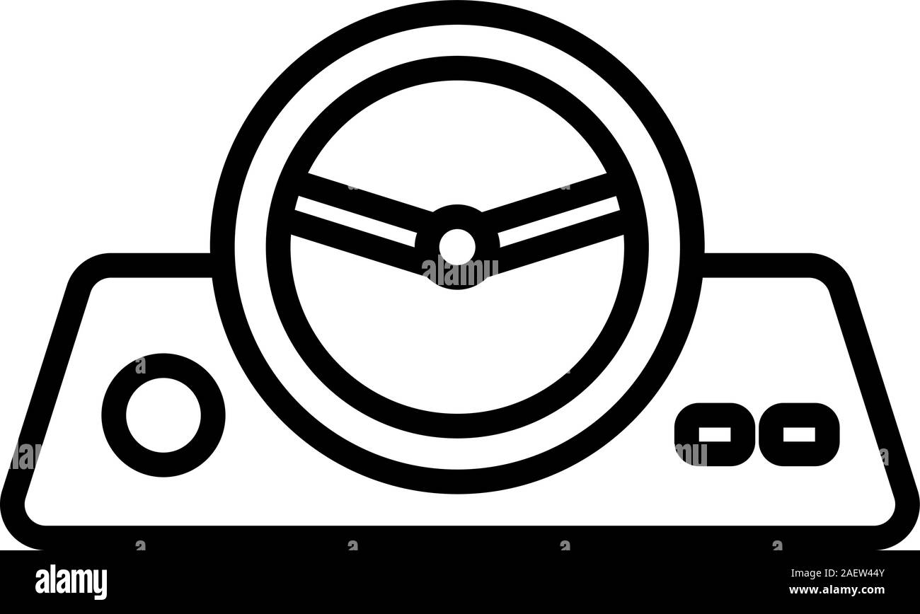 Game joystick icon vector. Isolated contour symbol illustration Stock ...