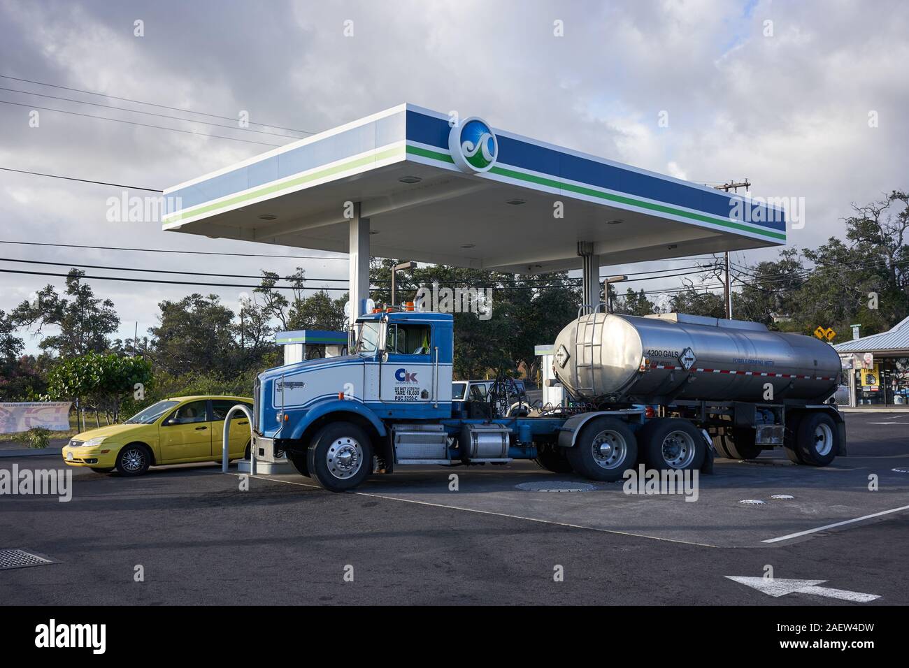 Gas station industry traffic hires stock photography and images Alamy