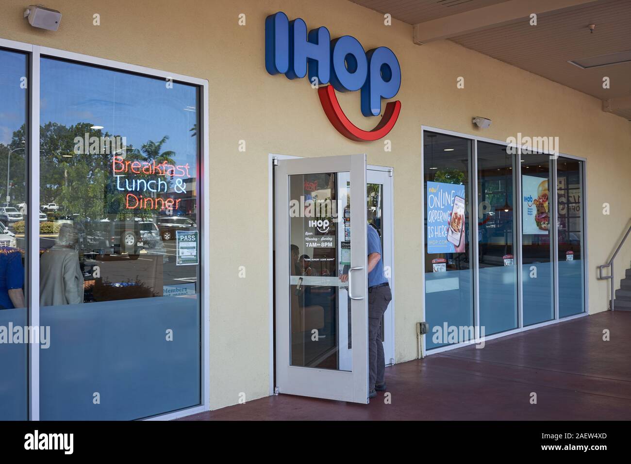 An IHOP pancake house restaurant in Kailua-Kona, on the Big Island, Hawaii, on Nov 29, 2019. Stock Photo