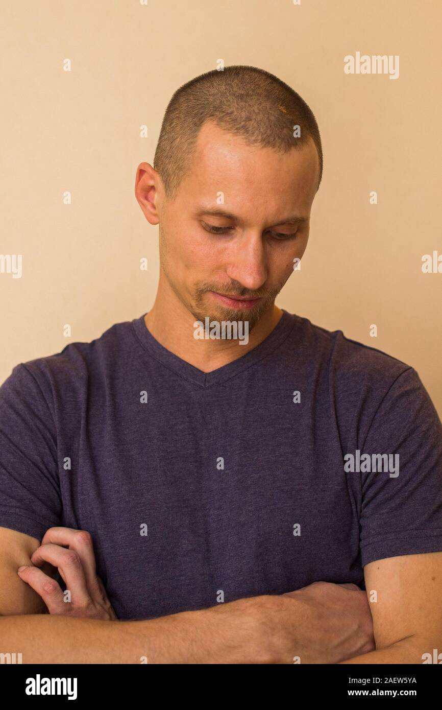 Brooding Look Man Brooding man portrait hi-res stock photography and images - Alamy