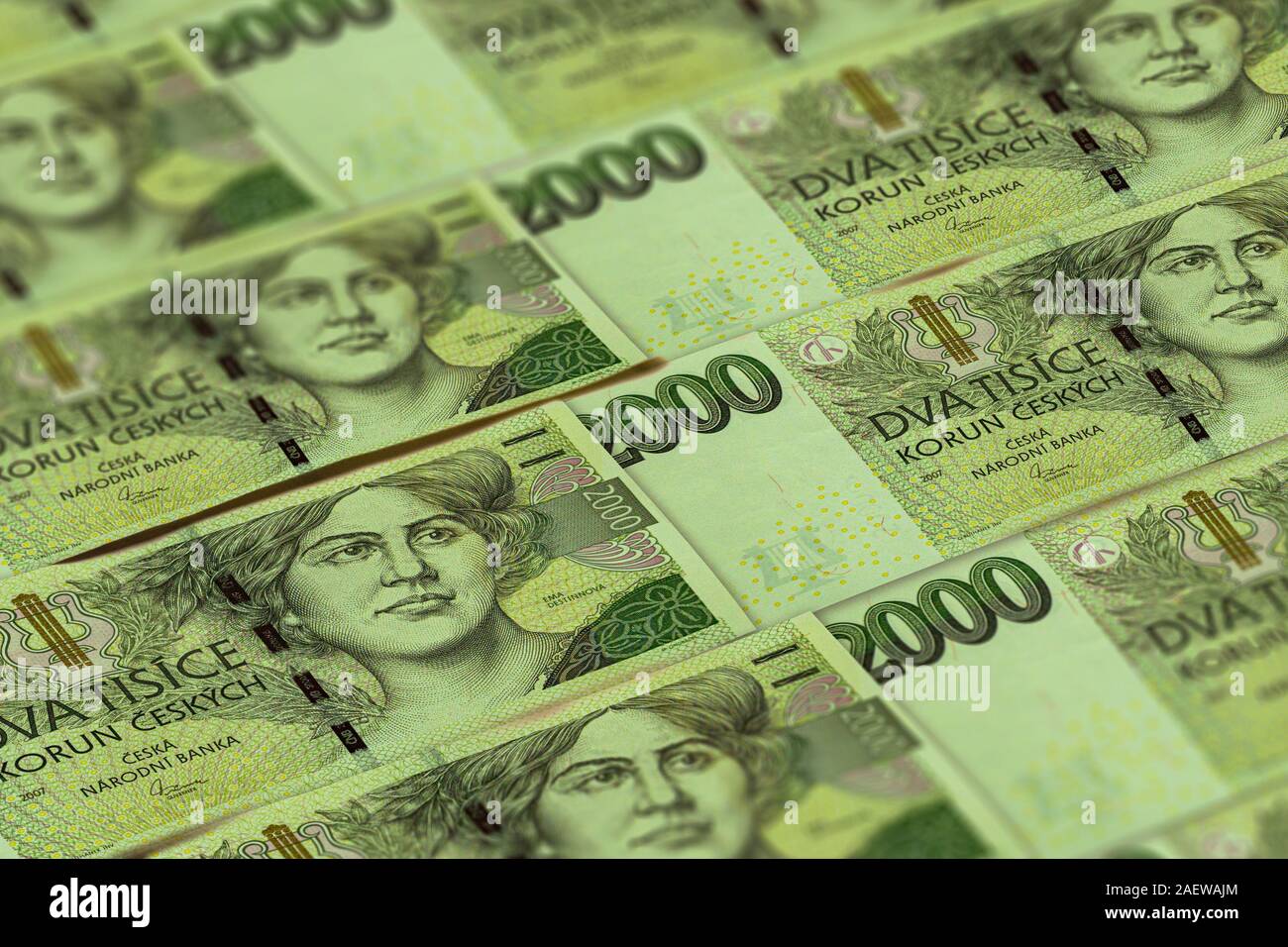 Chech currency. Money of Czesh Republic, financial background. CZK. Macro  shot Stock Photo - Alamy
