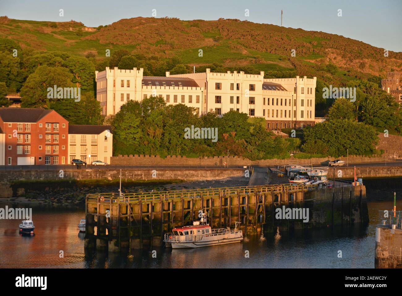 FORT ANNE bathed in morning light overlooking the harbour at DOUGLAS