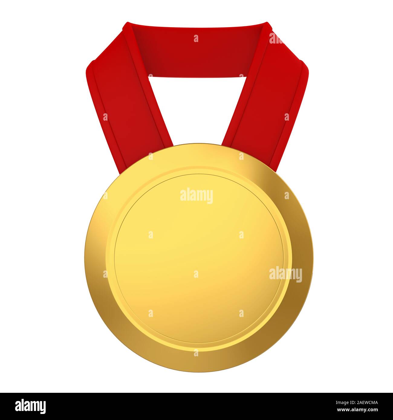 First Place Golden Medal Isolated Stock Photo - Alamy