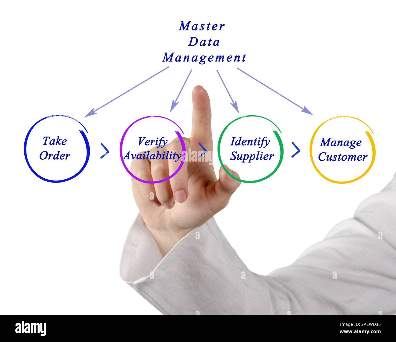 Diagram of Master Data Management Stock Photo - Alamy