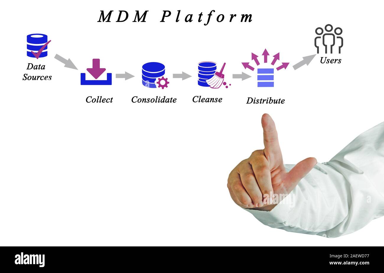 Diagram of Master Data Management Stock Photo - Alamy