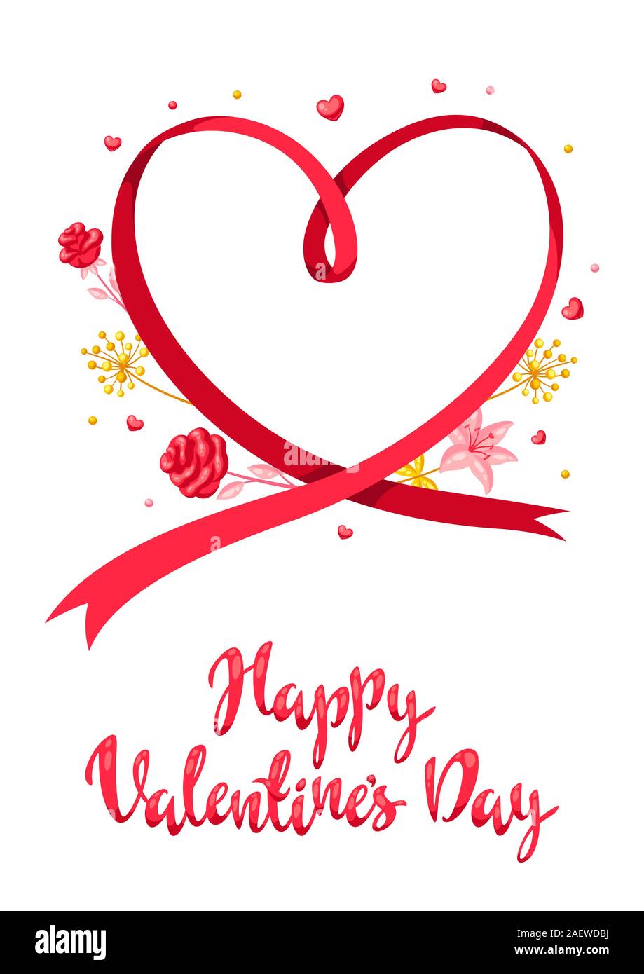 Valentine Day greeting card Stock Vector Image & Art - Alamy