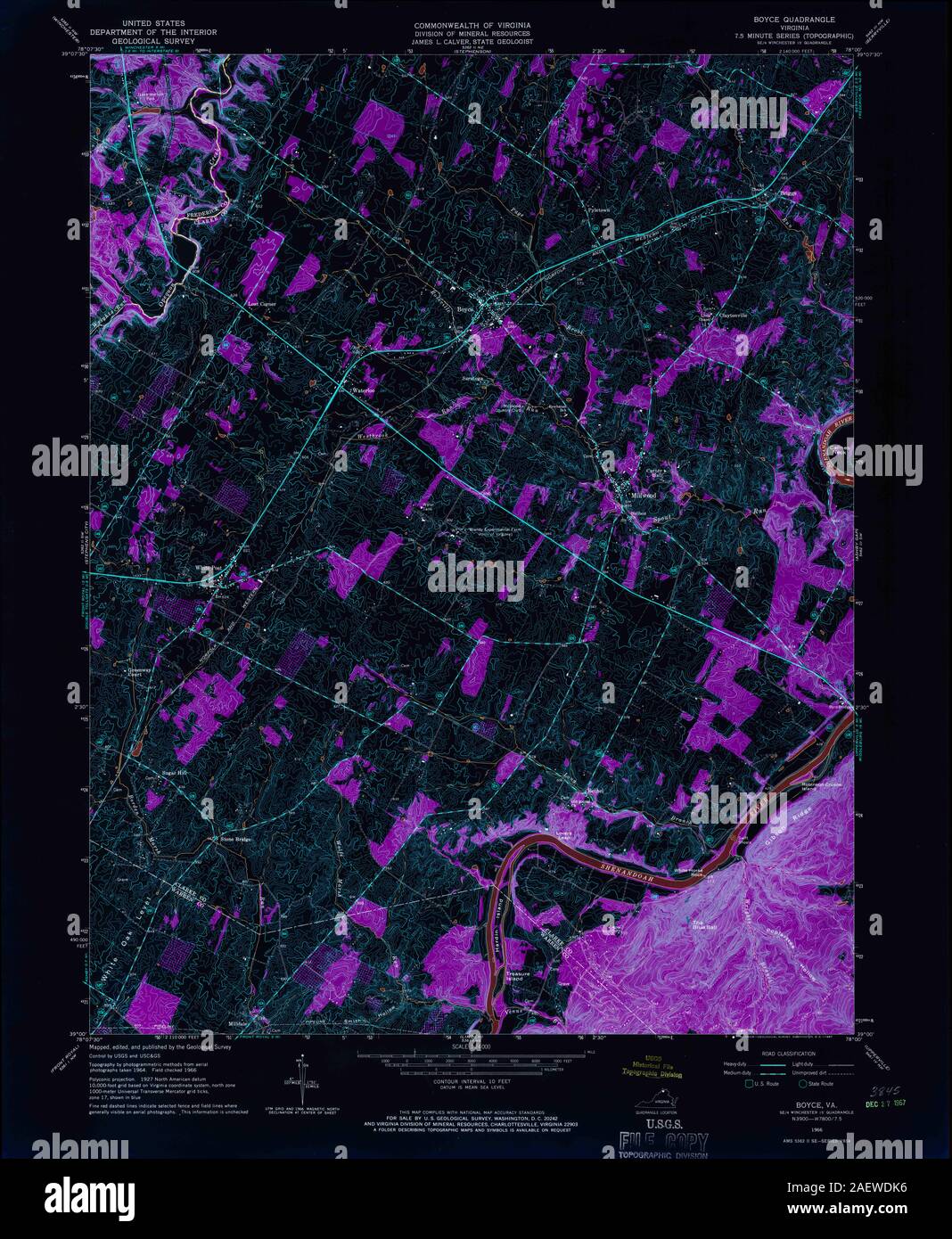 Map of boyce hires stock photography and images Alamy