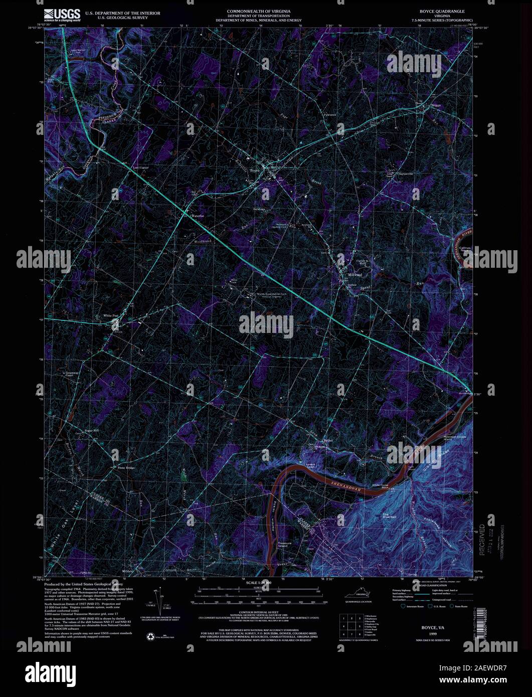 Map of boyce hires stock photography and images Alamy