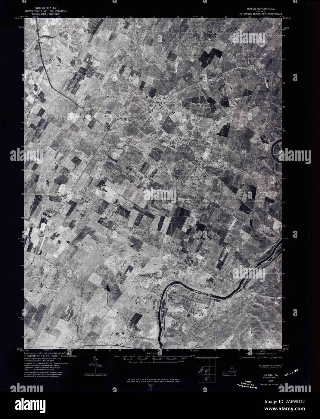 Map of boyce hires stock photography and images Alamy