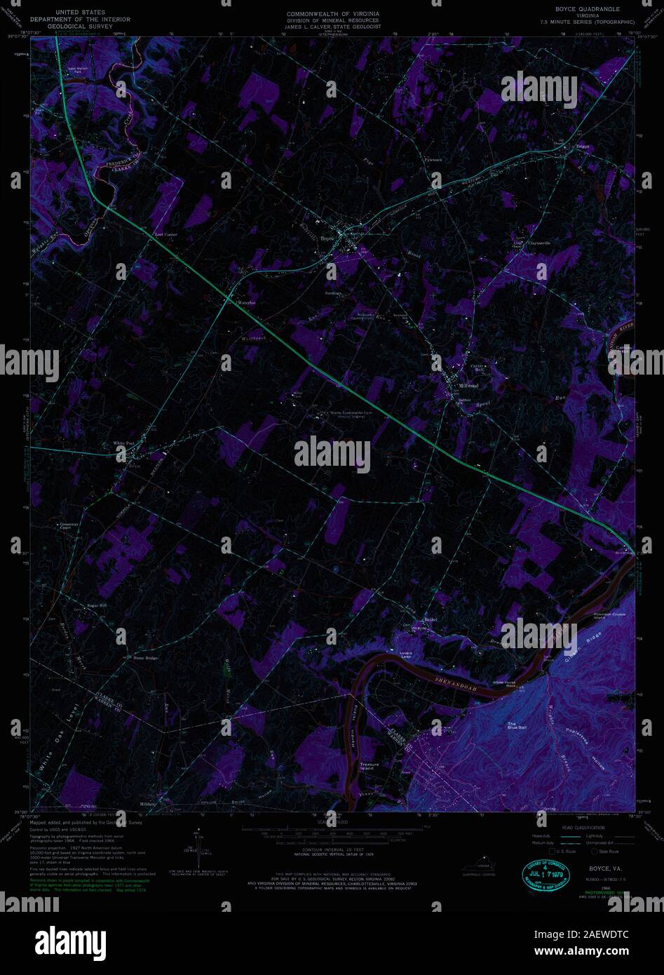 Map of boyce hires stock photography and images Alamy