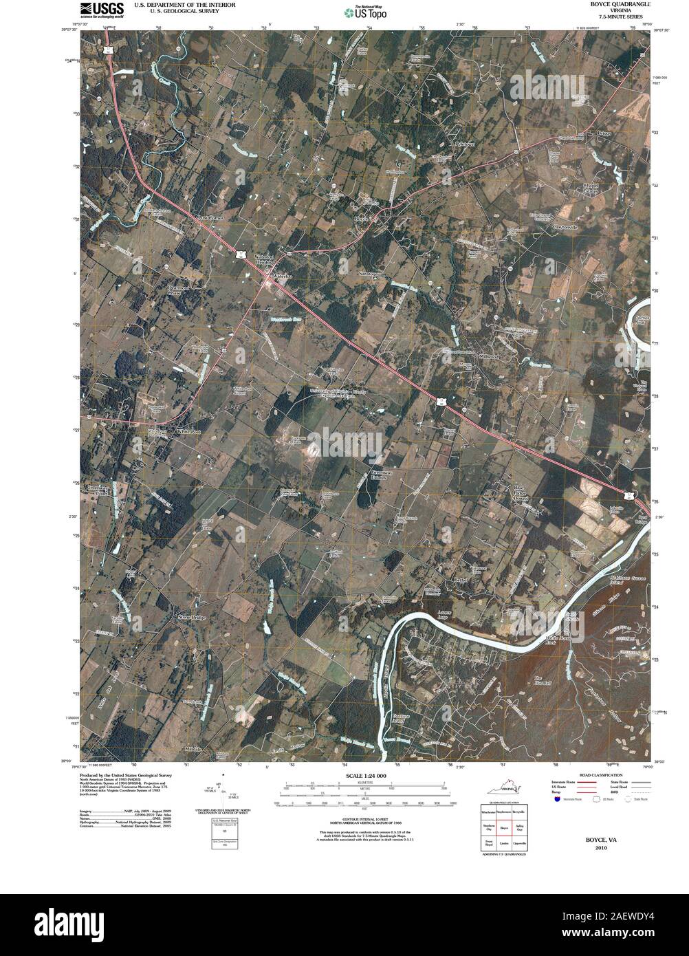 Map of boyce hires stock photography and images Alamy