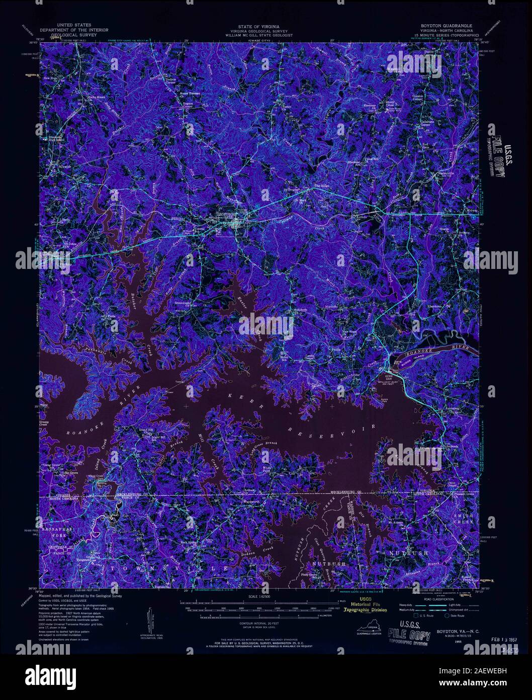 Map of boydton hires stock photography and images Alamy