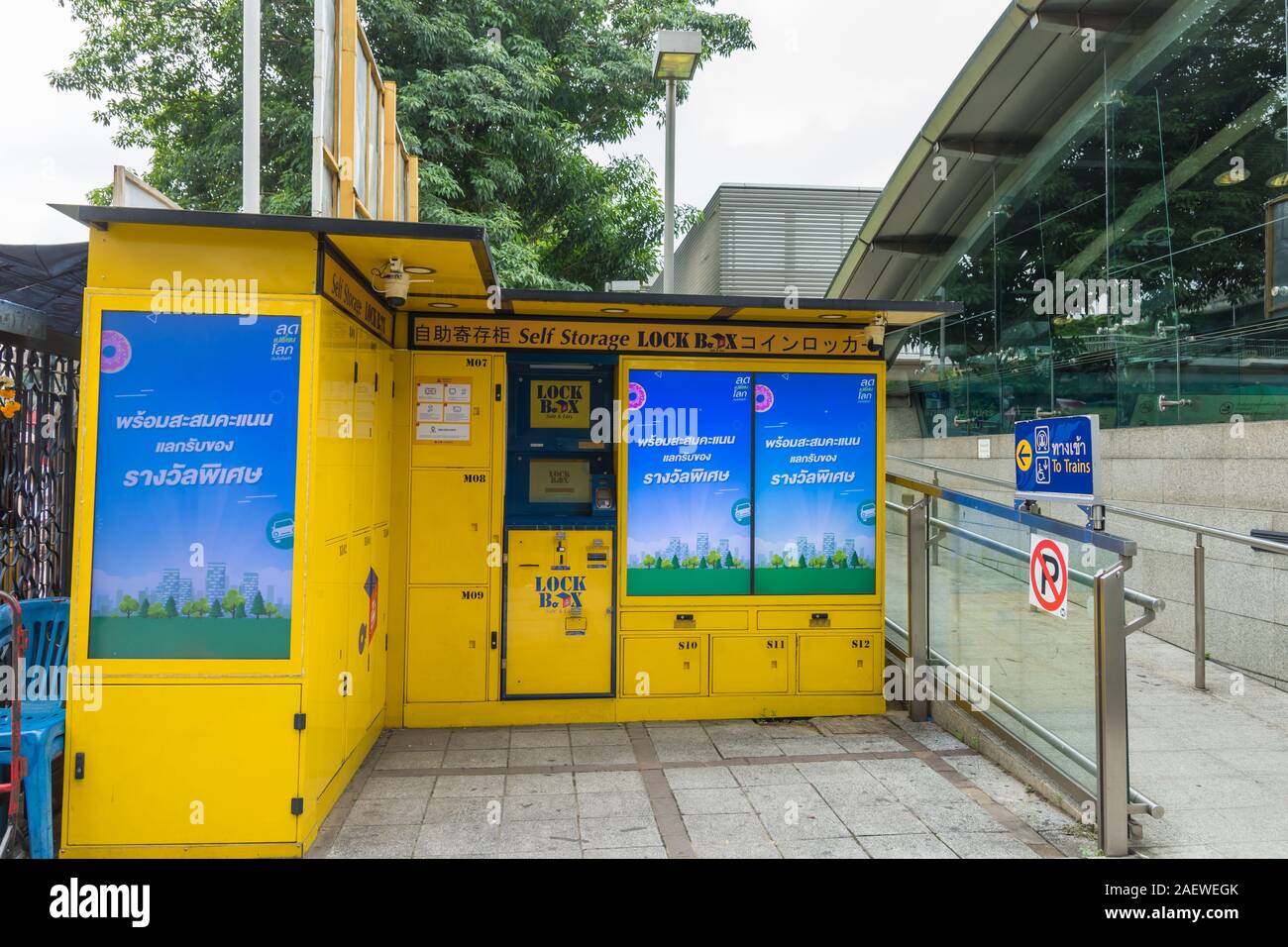 Bangkok,Thailand November 2,2019 Self storage lock box service