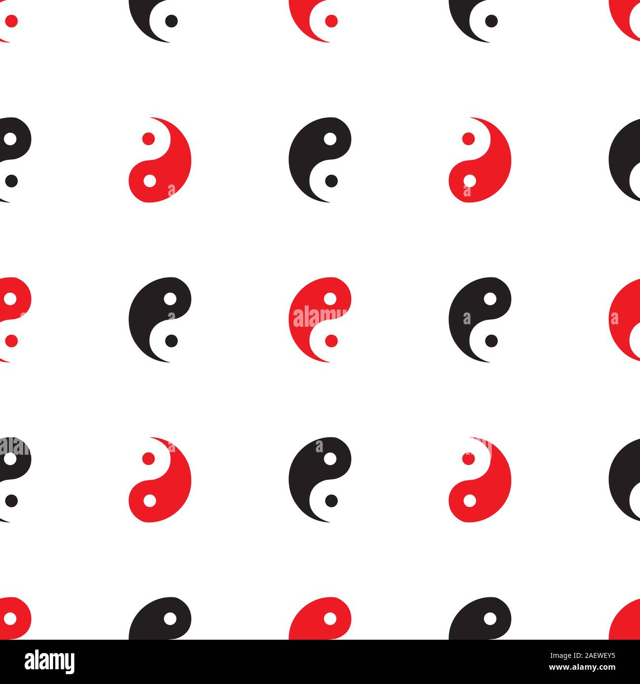 Jing and yang seamless pattern Stock Vector