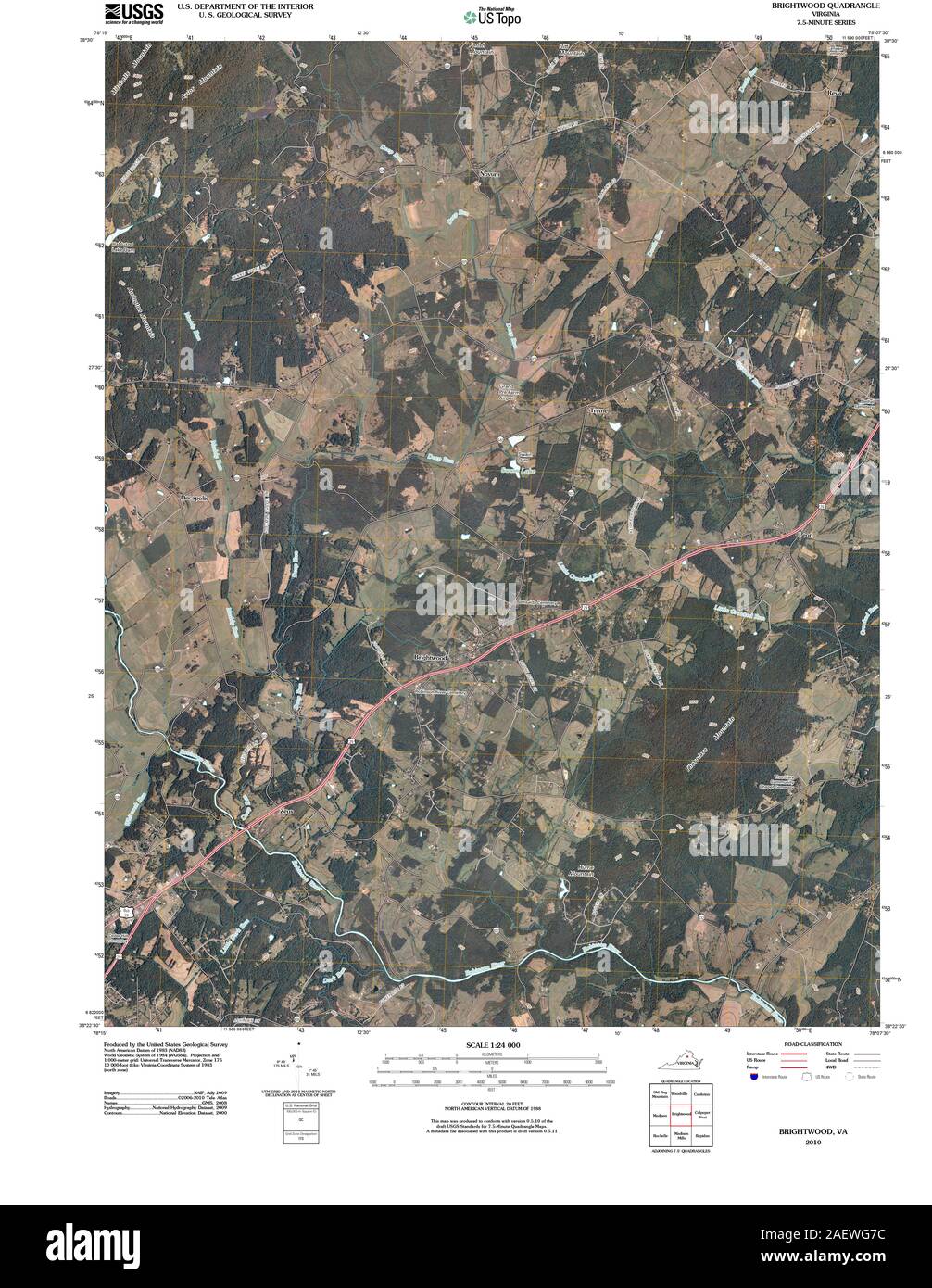 Brightwood map hires stock photography and images Alamy