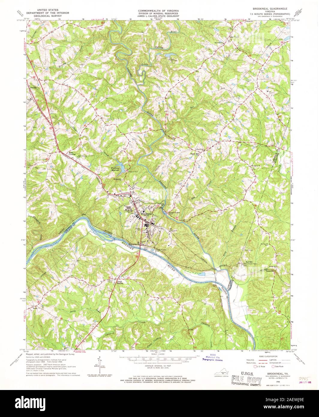 Map of brookneal hires stock photography and images Alamy