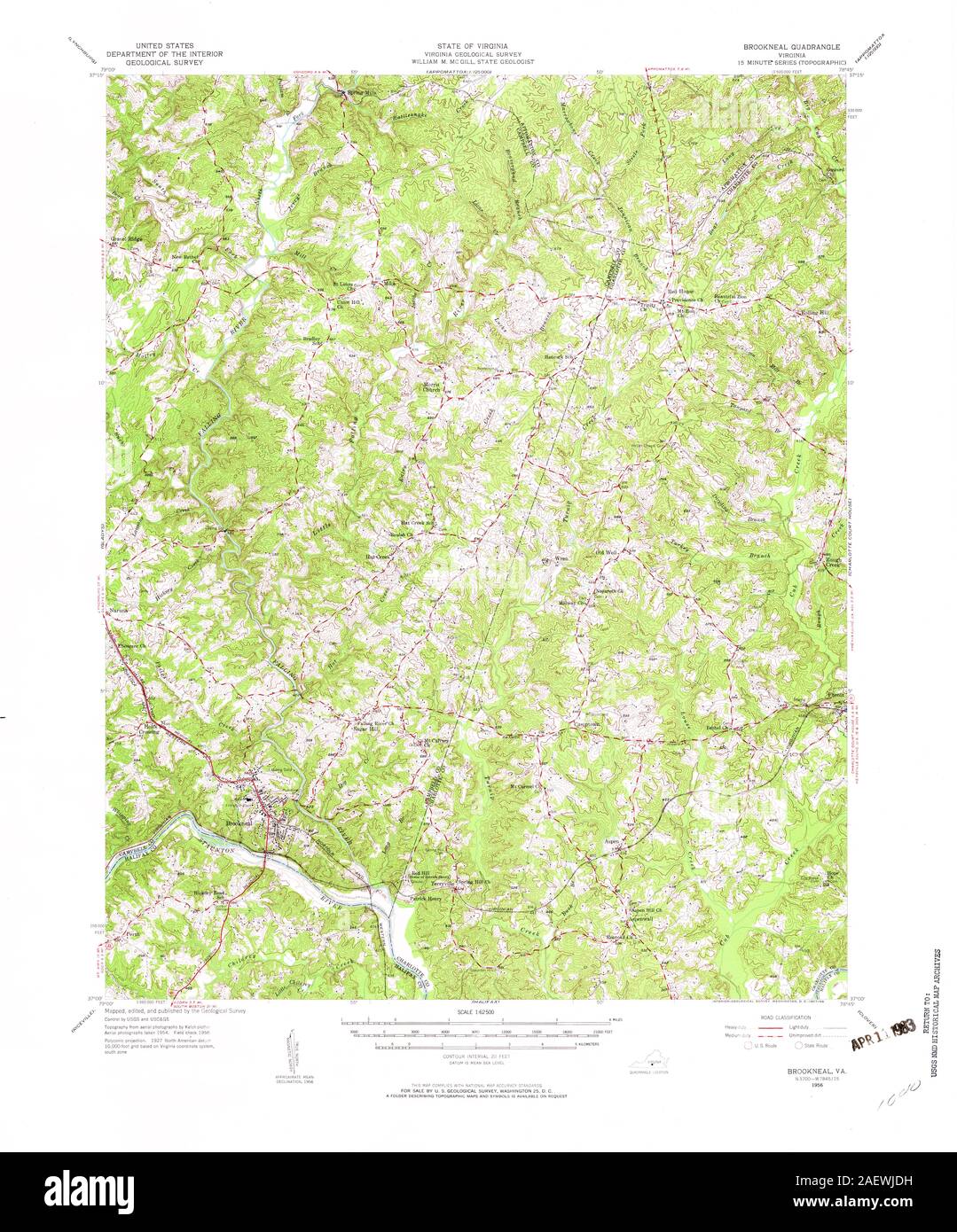 Brookneal map hires stock photography and images Alamy