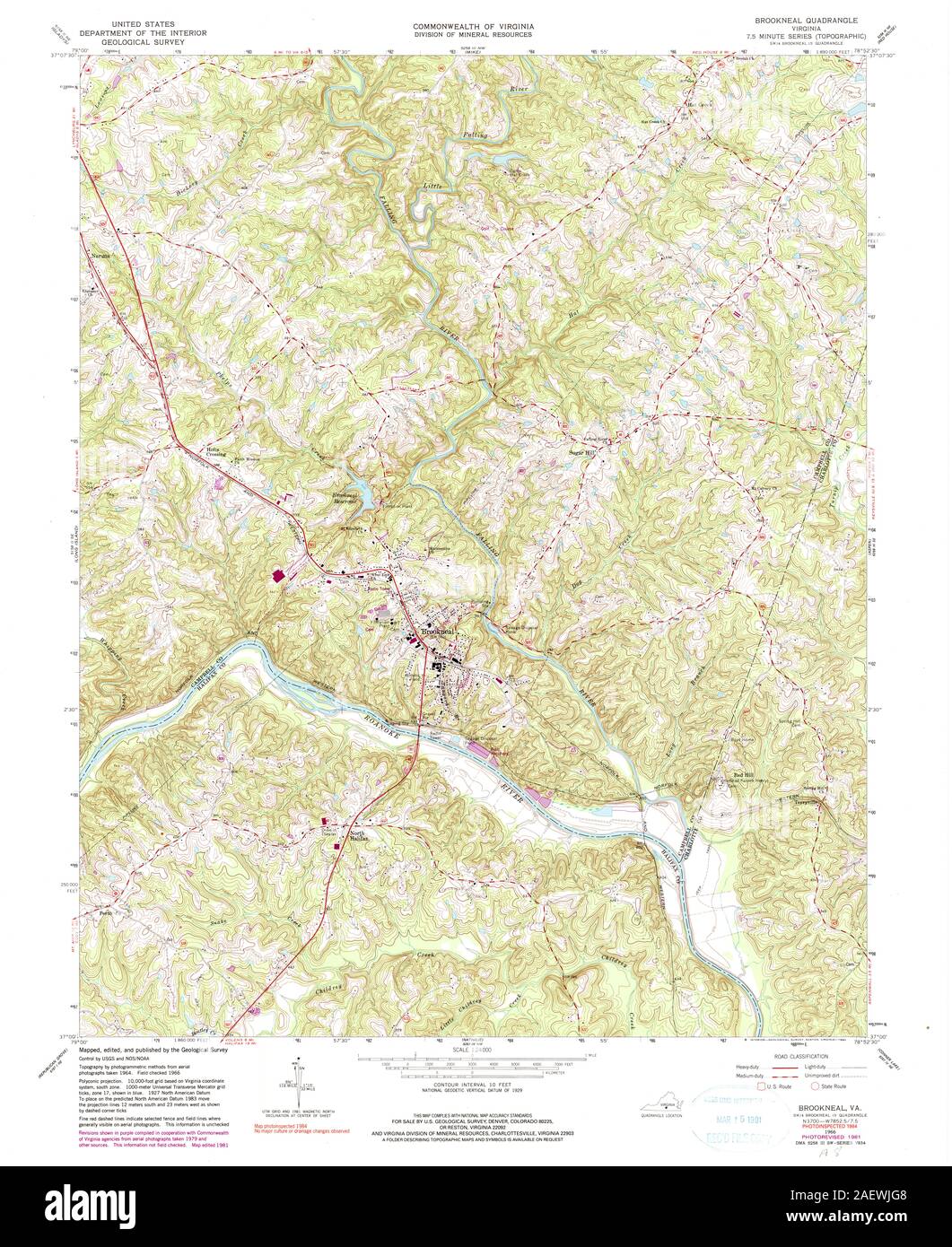 Map of brookneal hires stock photography and images Alamy