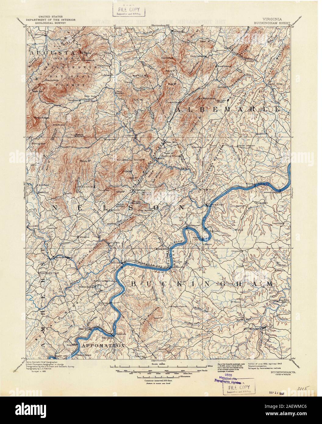 Maps of buckingham hires stock photography and images Alamy
