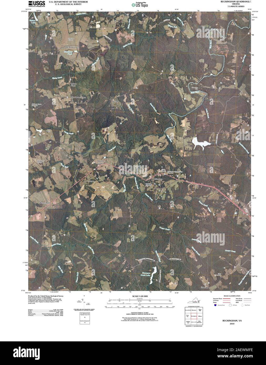 Maps of buckingham hires stock photography and images Alamy