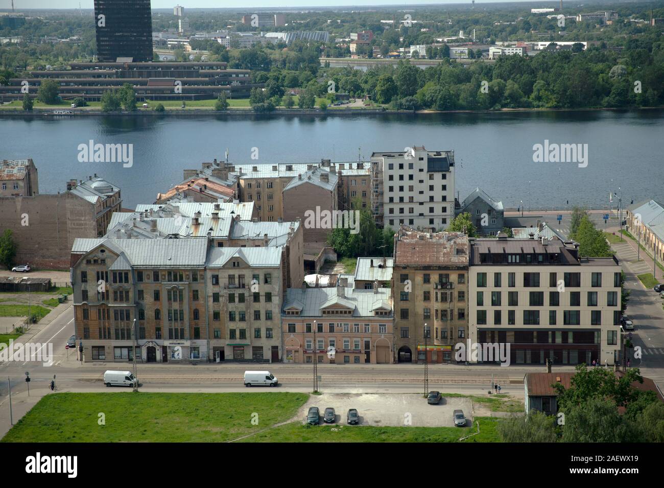 View of Maskavas street from above, Latvia, Riga, 2016 Stock Photo - Alamy