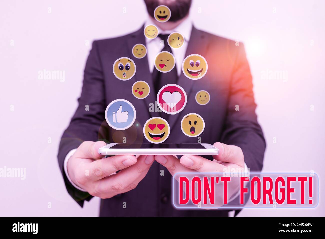 Word writing text Don T Forget. Business photo showcasing used to ...