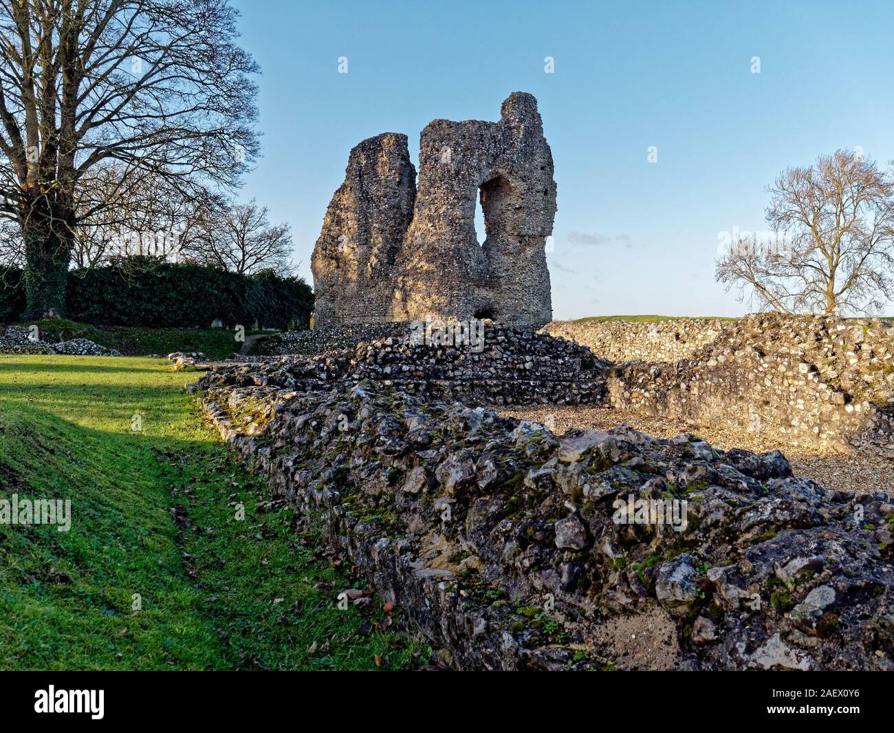Ludgershall Castle Wiltshire UK Stock Photo Alamy