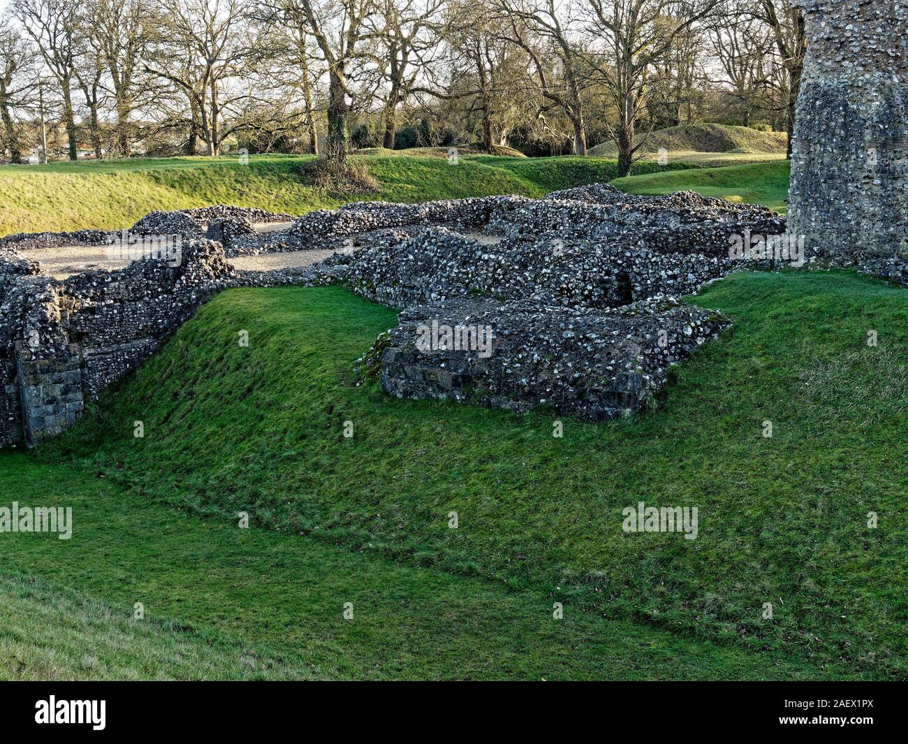 remains of Ludgershall Castle Stock Photo