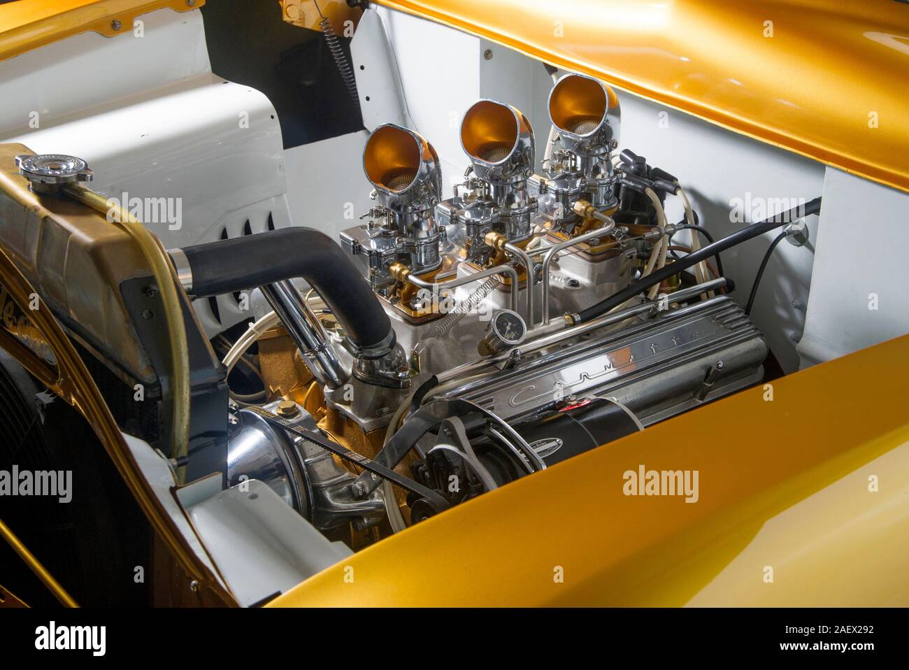 1950 Ford Deluxe 4 door sedan 'shoebox' custom car Stock Photo