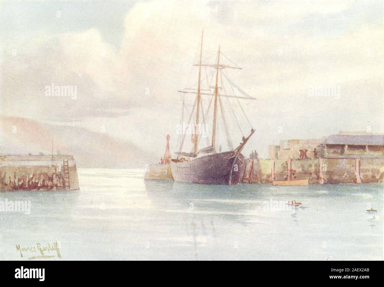 DORSET. Lyme Regis 1908 old antique vintage print picture Stock Photo Alamy