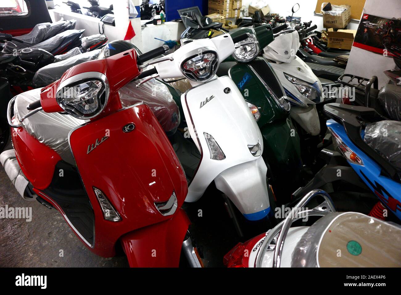 Antipolo City, Philippines December 10, 2019 Assorted motorcycles