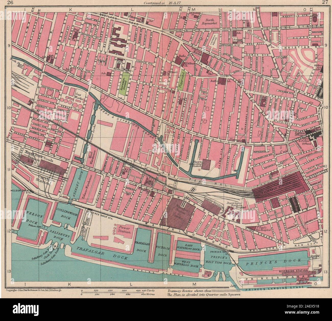 LIVERPOOL CENTRE. Vauxhall Sandhills Prince's/Trafalgar/Stanley Docks