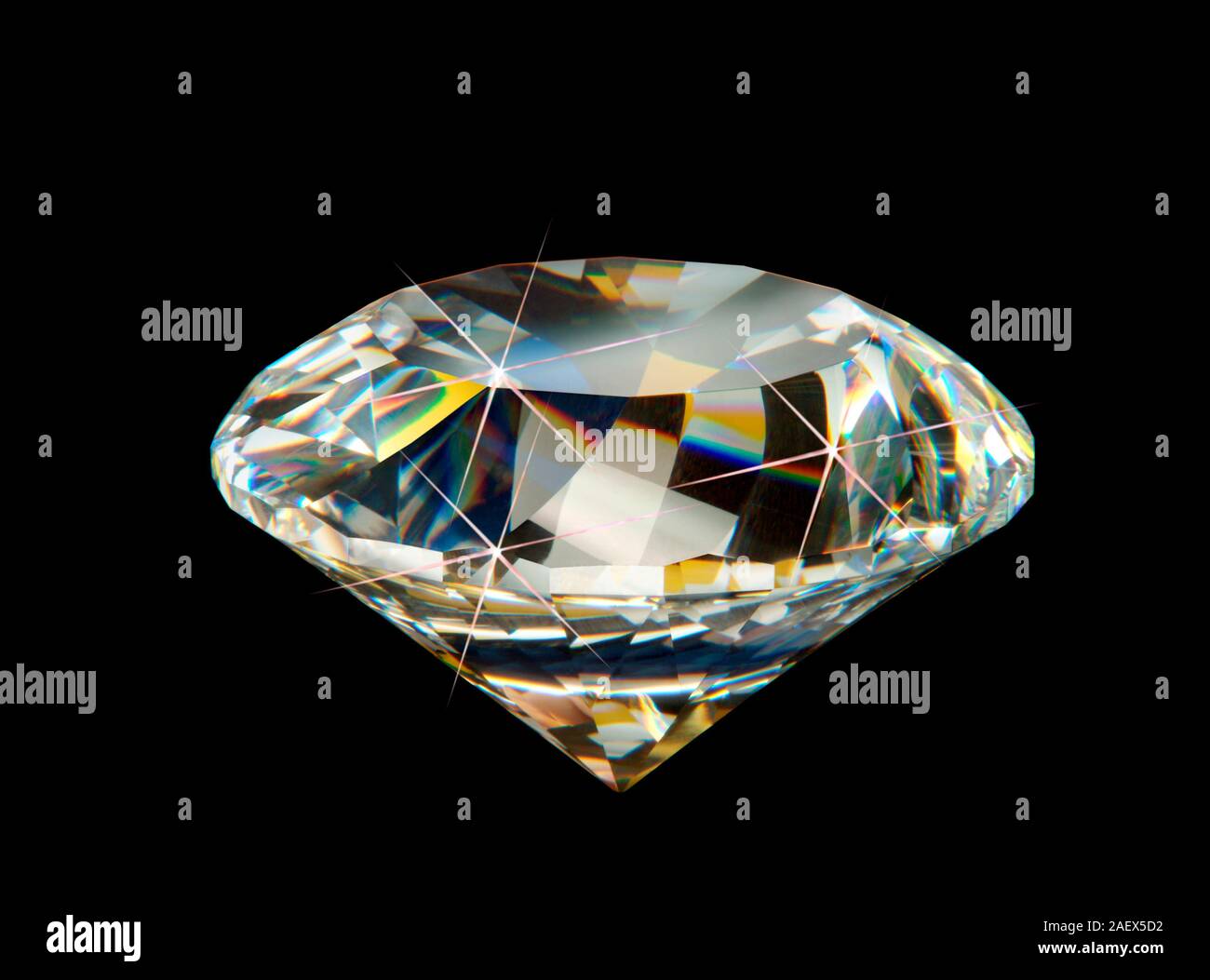 Diamond precious stone. Stock Photo