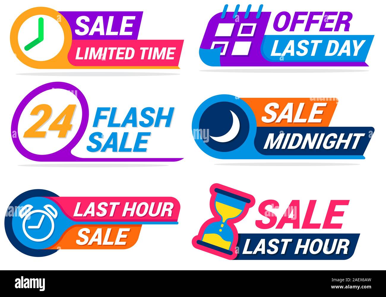 limited time sale banner Stock Vector