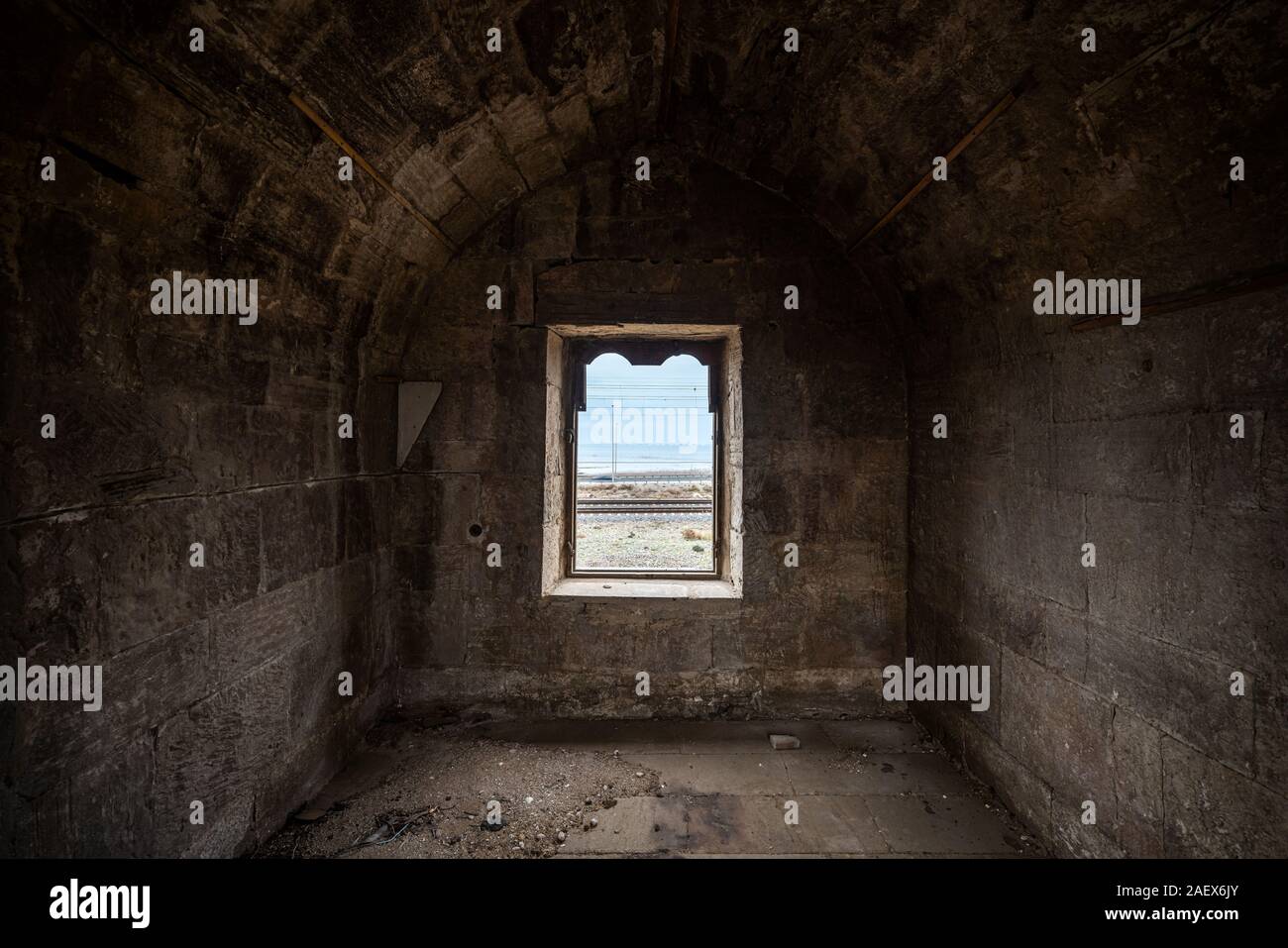 Window in an ancient abandoned house Stock Photo - Alamy