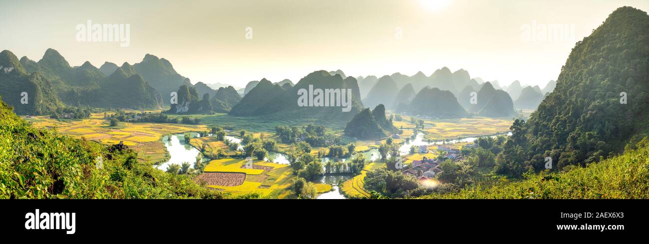 Image Nam Khánh image beautiful image beautiful image beautiful - See panoramic photos of sunset rice fields in Phong Nam, Trung ...