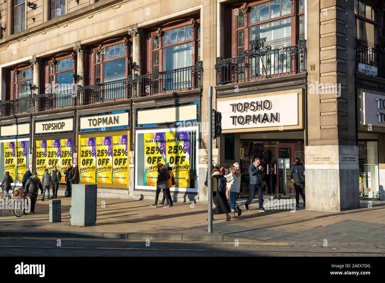 Main entrance to Topshop and Topman Department Store on corner of Princes  Street and South St Andrew Street in Edinburgh, Scotland, UK Stock Photo -  Alamy