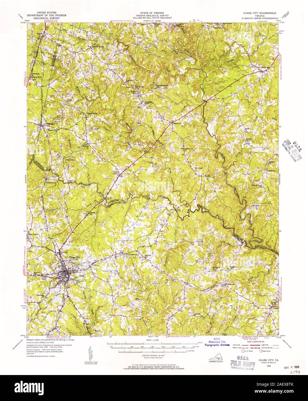 Map of chase city hires stock photography and images Alamy