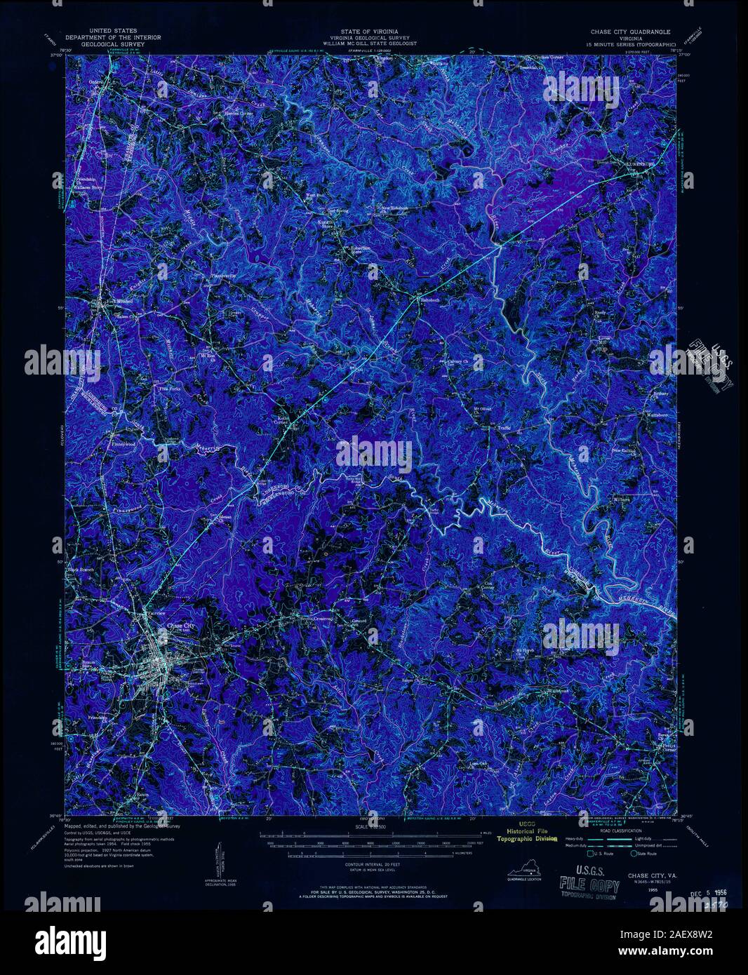 Map of chase city hires stock photography and images Alamy