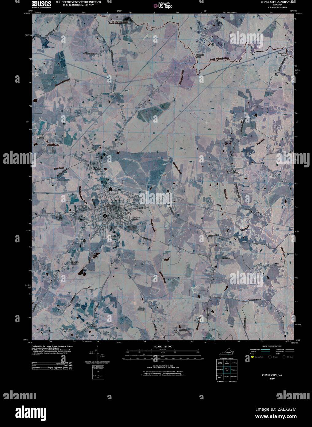 Map of chase city hires stock photography and images Alamy