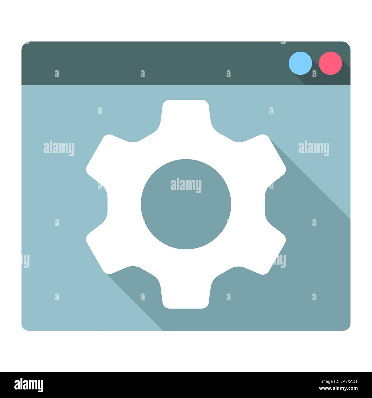 gear setting web icon Stock Vector