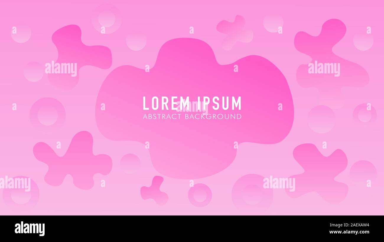 Pinky Abstract Liquid Background Design Template, Colorful Gradation Stock Vector