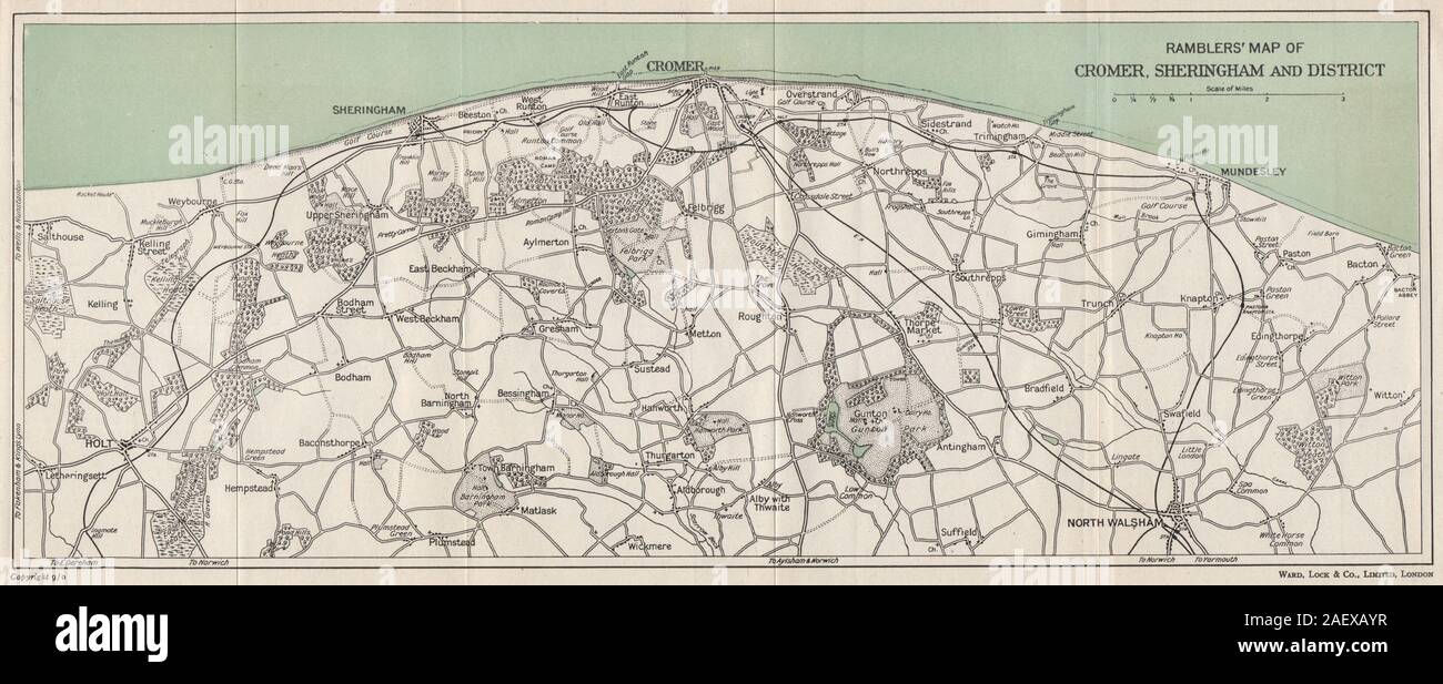 Map of north walsham hires stock photography and images Alamy