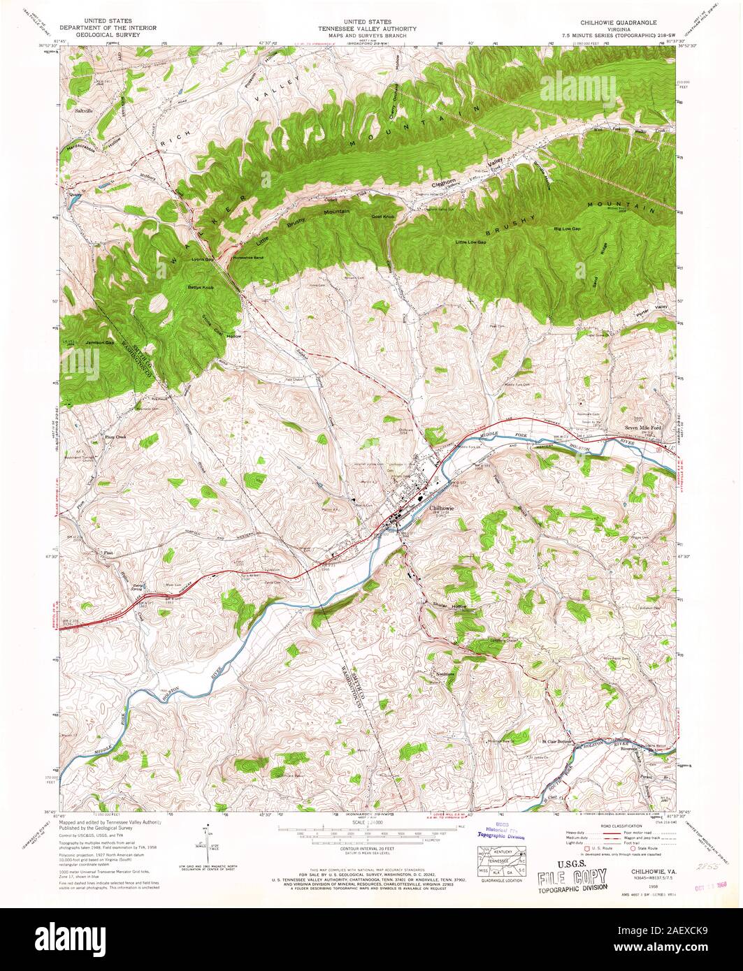 VA Chilhowie 184489 1958 24000 Stock Photo Alamy