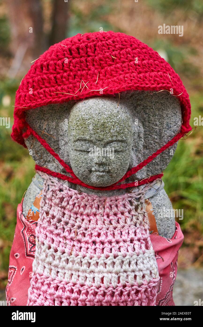 Japan ksitigarbha jizo buddhist buddhism religion japanese stone hires