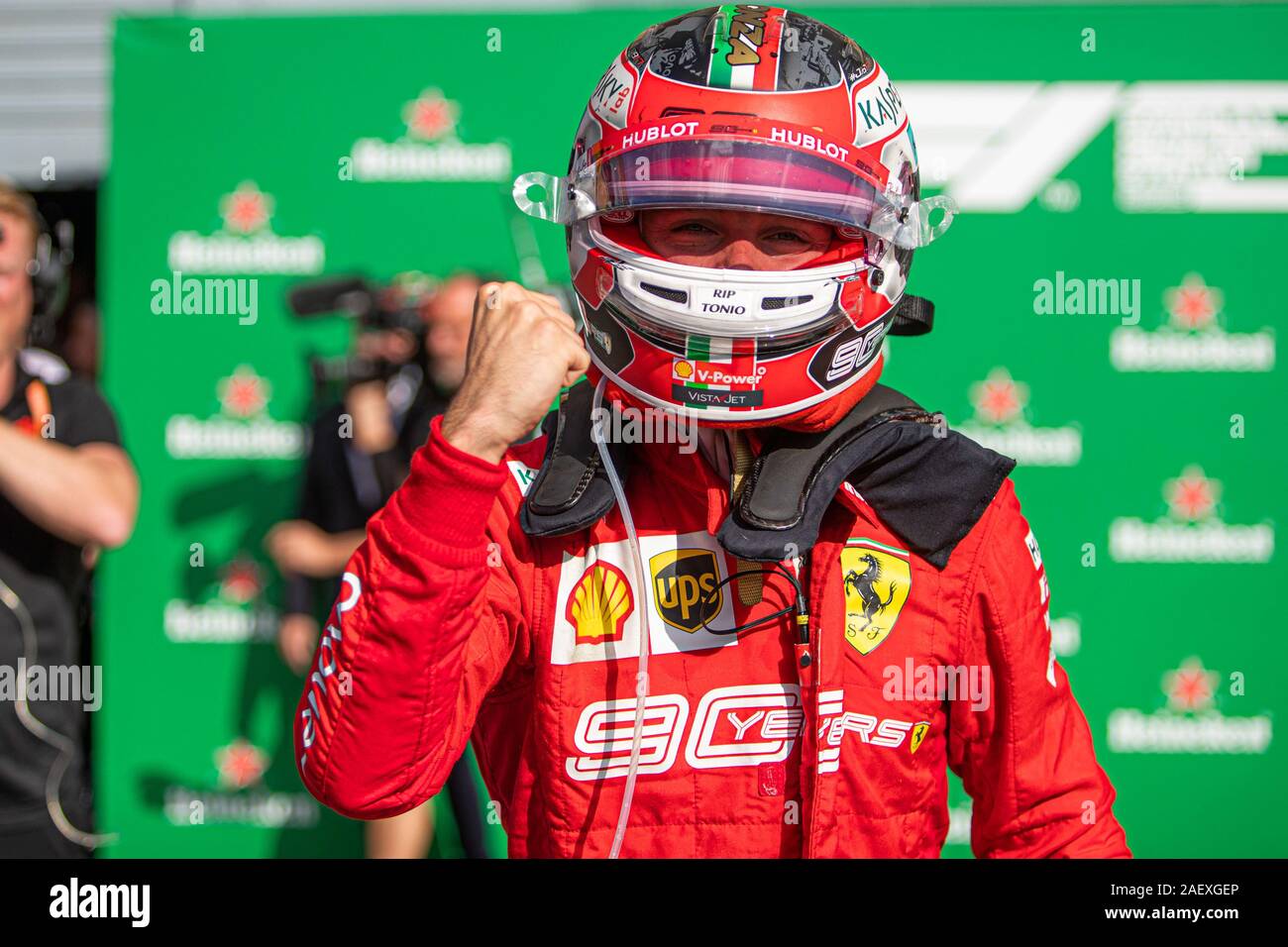 charles leclerc, winner of gp of f1 a monza during Potraits of Monza Grand  Prix 2019, Monza, Italy, 01 Dec 2019, Motors Formula 1 Championship Stock  Photo - Alamy