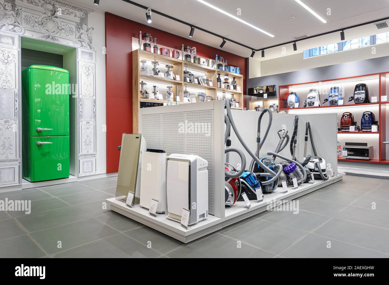 Premium home appliance store interior Stock Photo Alamy