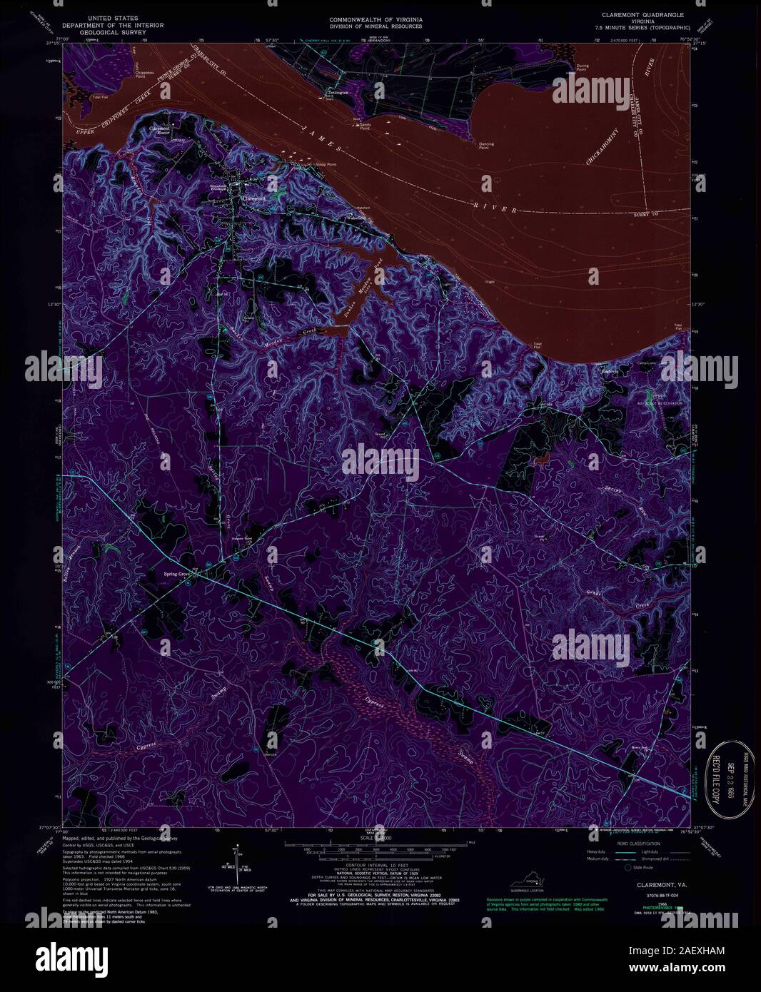 VA Claremont 184544 1966 24000 Inverted Stock Photo Alamy
