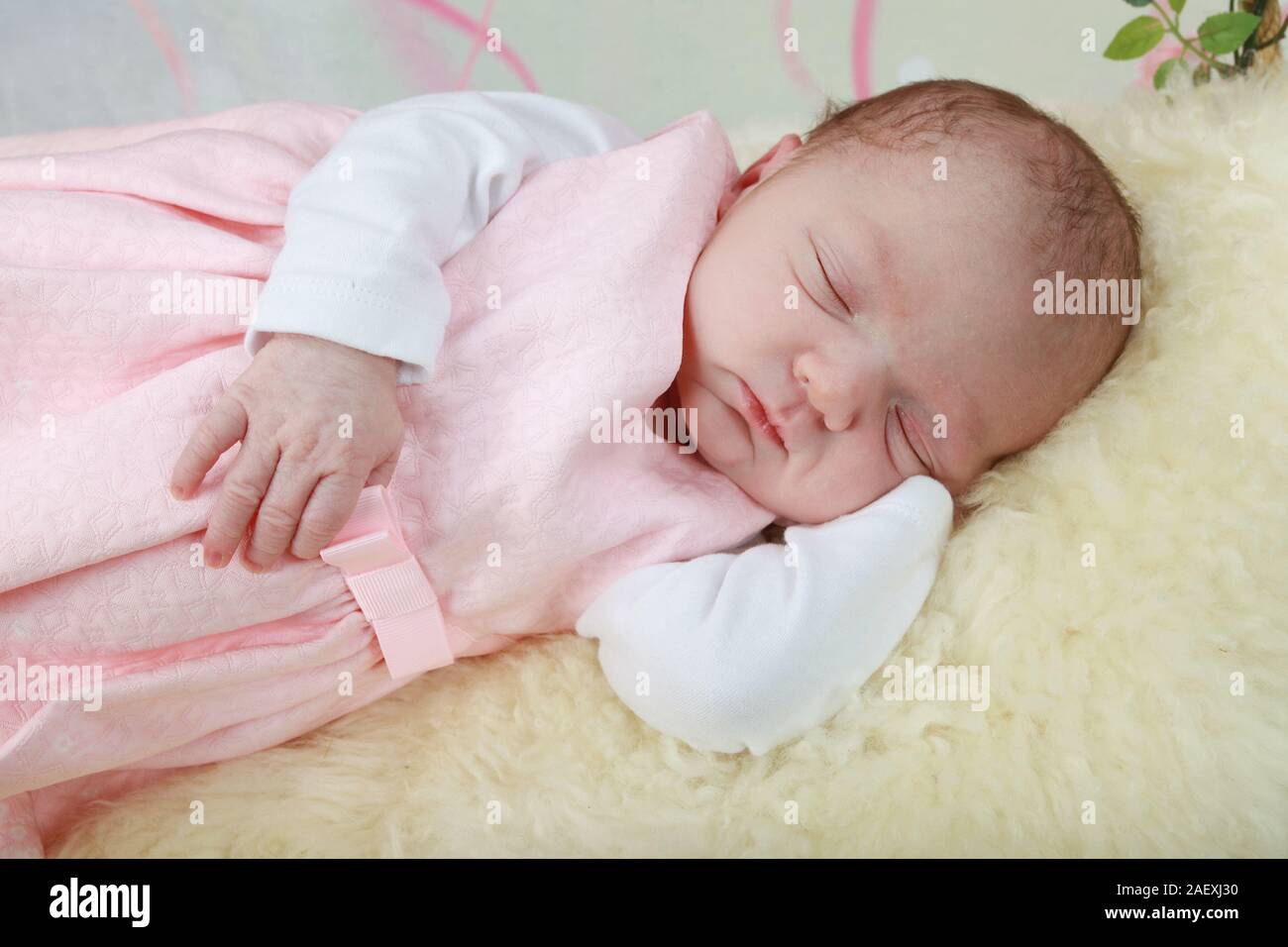 4 Day Old Baby Girl Stock Photo Alamy